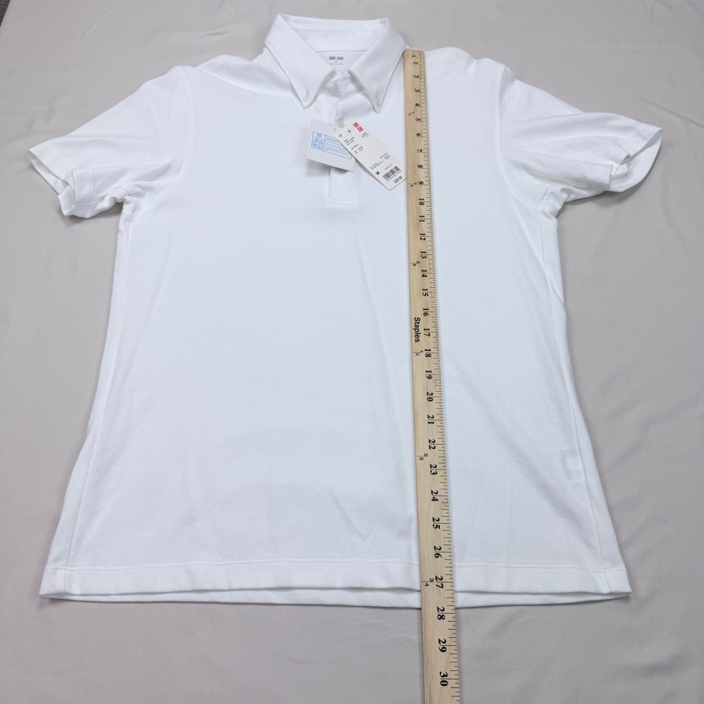Uniqlo White Short Sleeve Polo Shirt - Picture 3 of 10